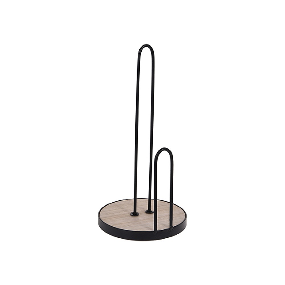 Suport pentru prosoape de hartie EH 15X30cm, metal, negru