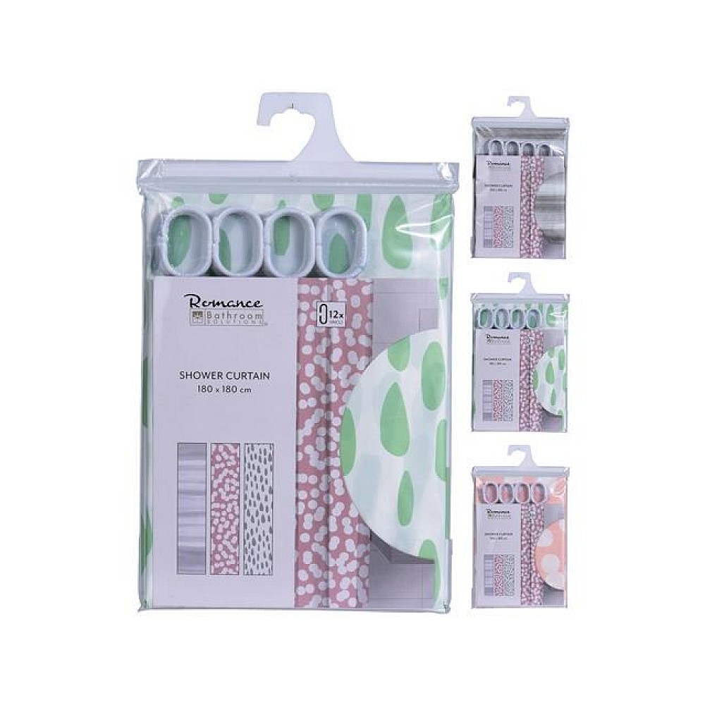 Perdea pentru dus 180Х180cm Bathroom Romance, PEVA