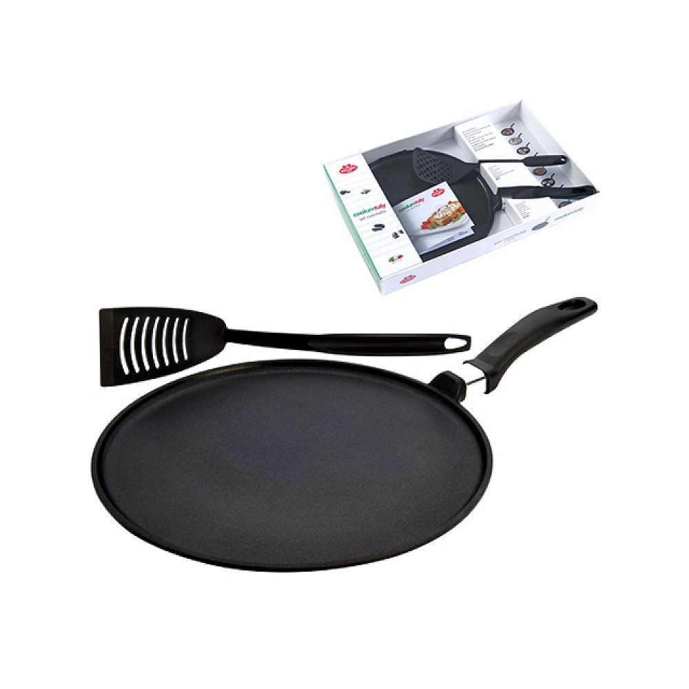 Set Ballarini Cookin'Italy: tigaie 28cm, lopatica, recete