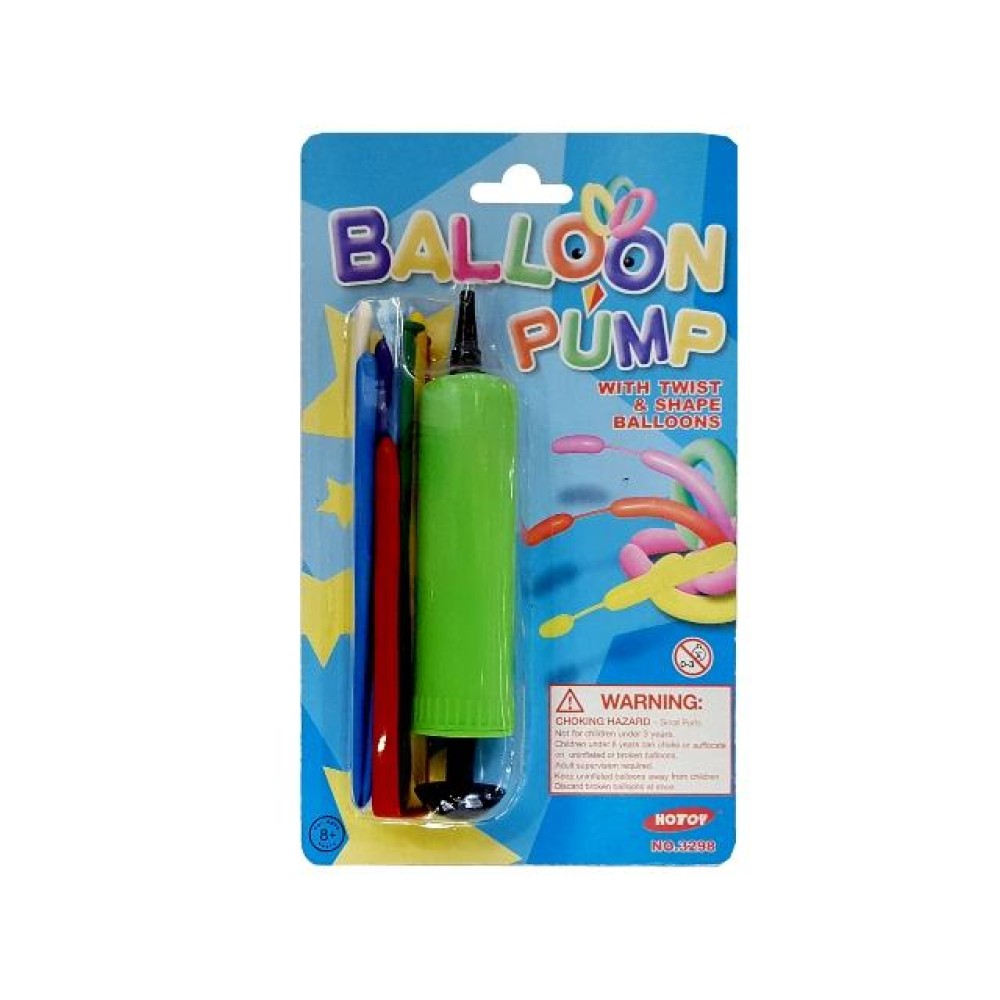 Pompa pentru baloane 17cm + 6 baloane