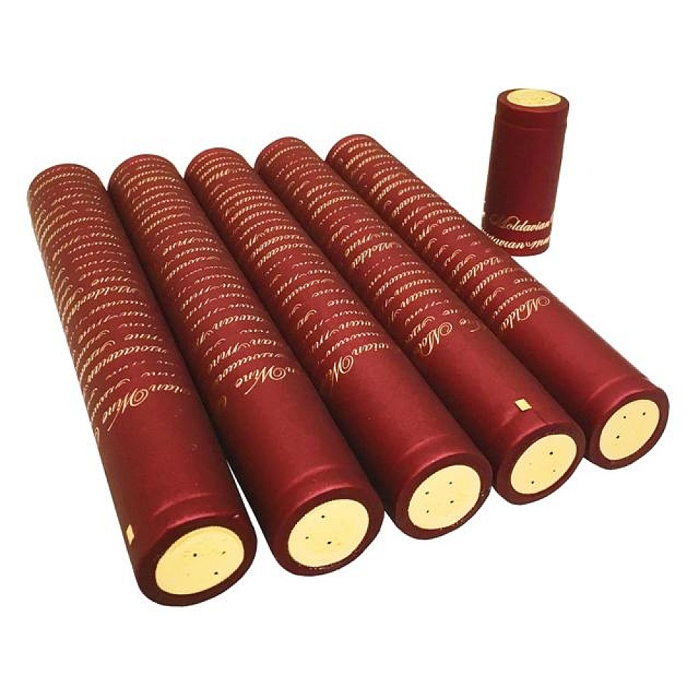 Termocapsule p/u sticle de vin Rosu (Pachet120 buc)