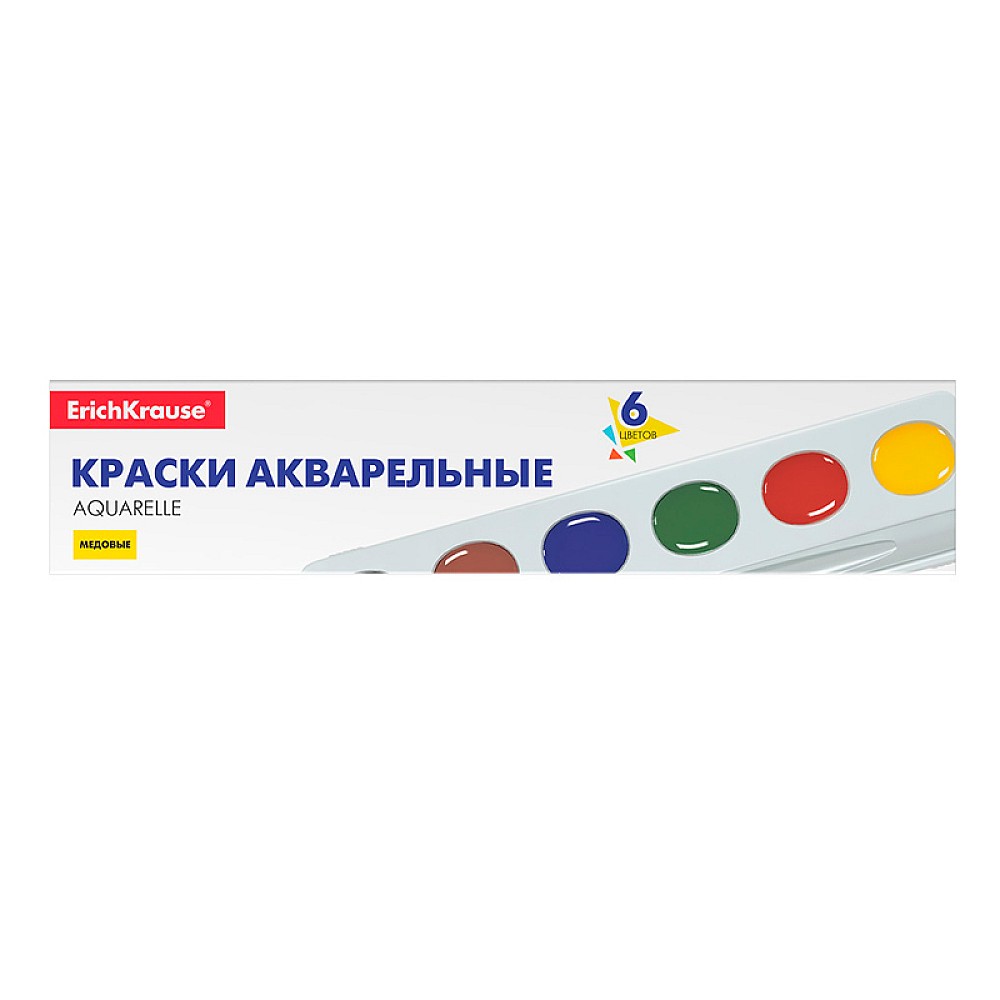Aquarelle pe baza de miere ErichKrause Basic 6culori