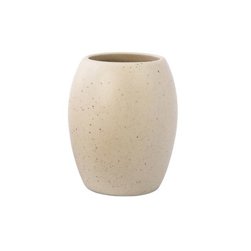 Pahar pentru periute de dinti Tatay Dune 10.2сm, bej, din ceramică