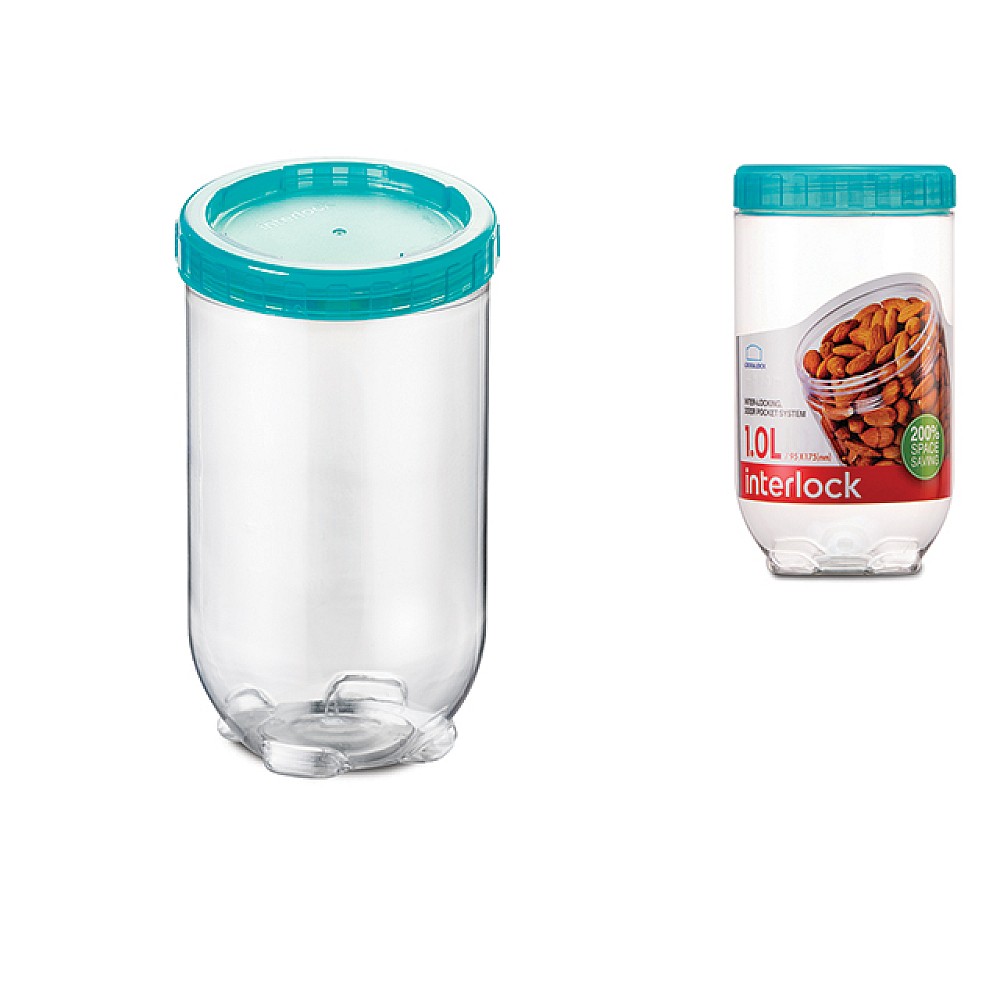 Container alimentar Ghidini Interlock 1l, 19.5X9.5X9.5 cm