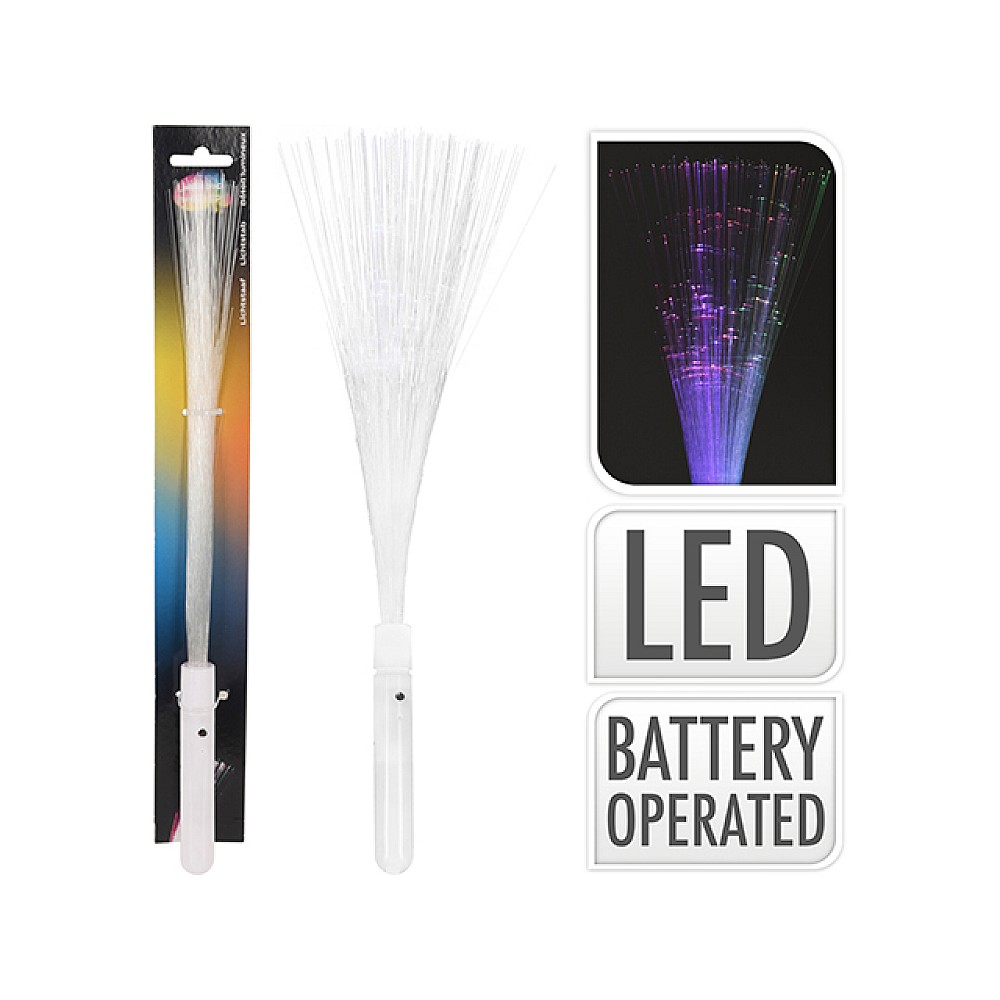 Buchet de baghete luminoase din fibra optica 35 cm