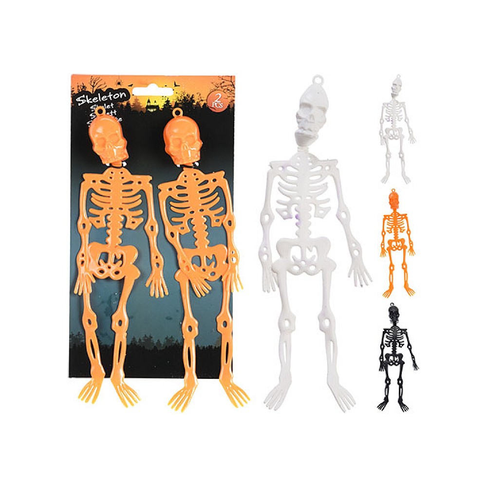 Suvenir Halloween Schelet suspendabil 2buc, 24cm