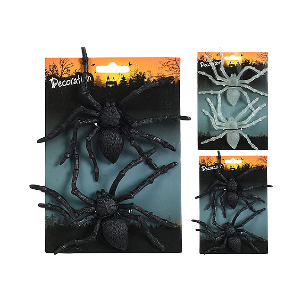 Set Paianjeni Halloween 2buc, 13cm, 2culori, plastic