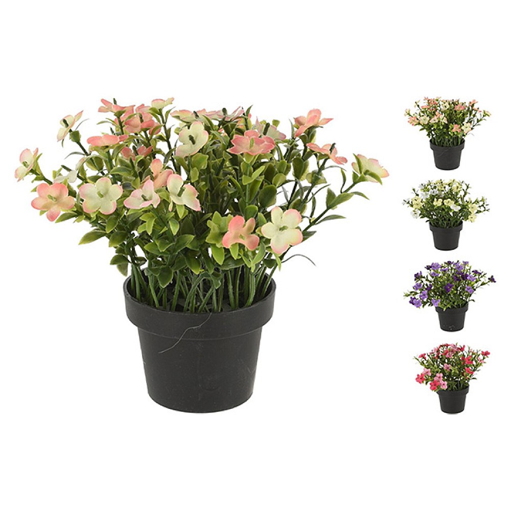 Flori artificiale mici de 26cm in ghiveci