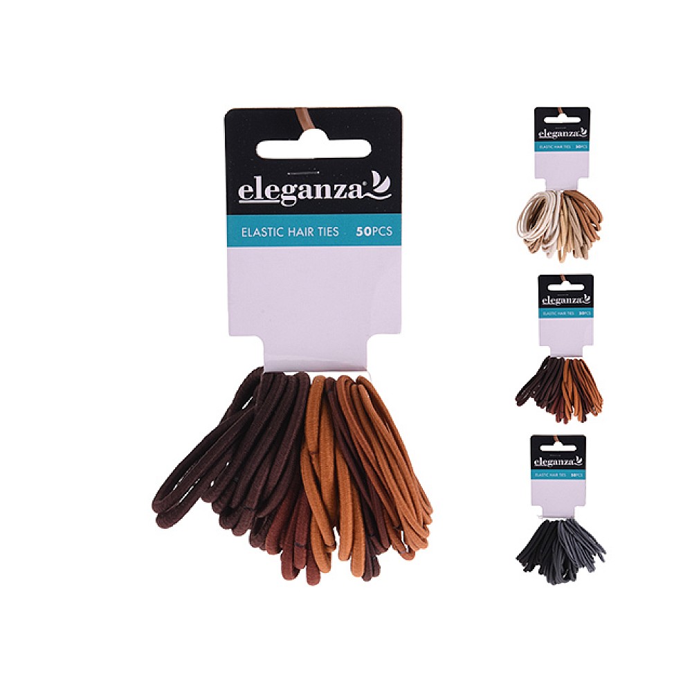 Set elastice pentru par subtiri 50buc, poliester
