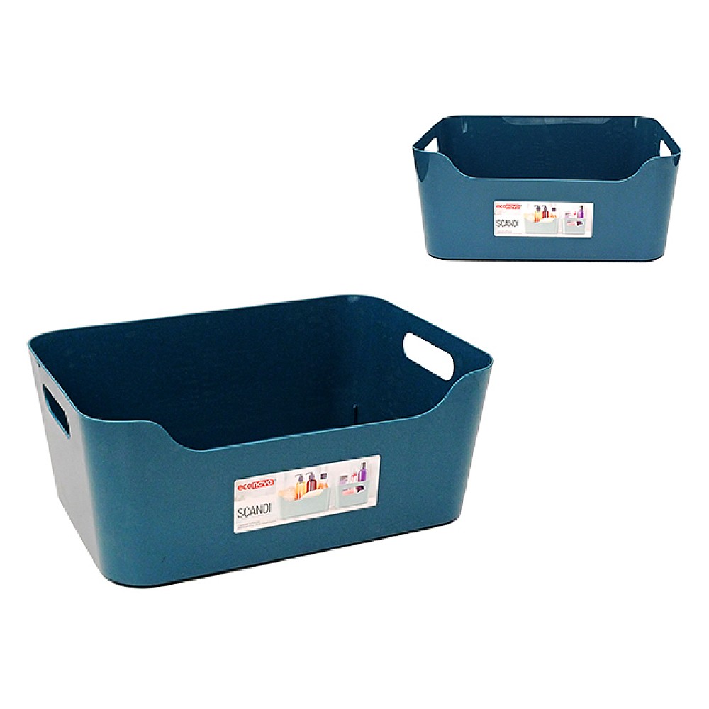 Cos Econova Scandi 10l, 34X24X14cm, albastru