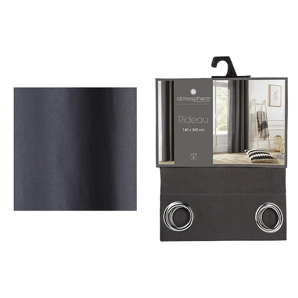 Perdea 140X260cm Atmosphera, gri-inchis