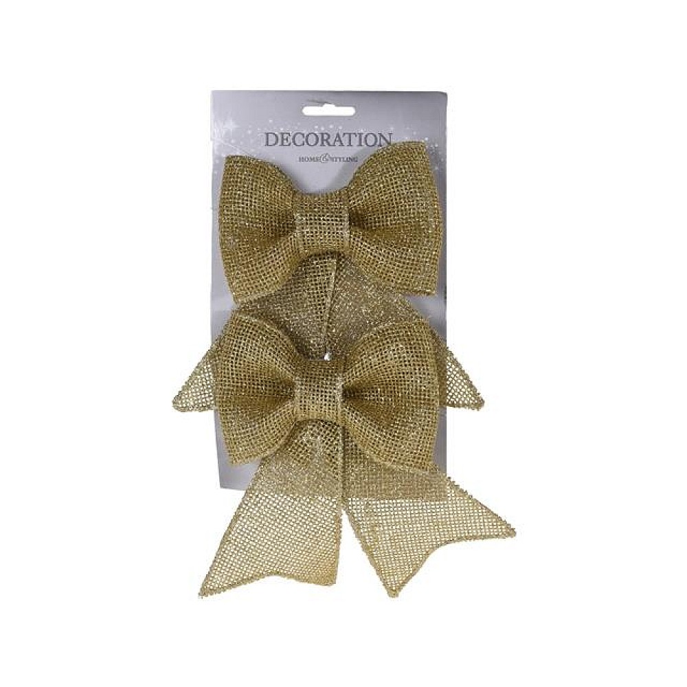 Set fundite 2buc 18X13cm, organza, auriu