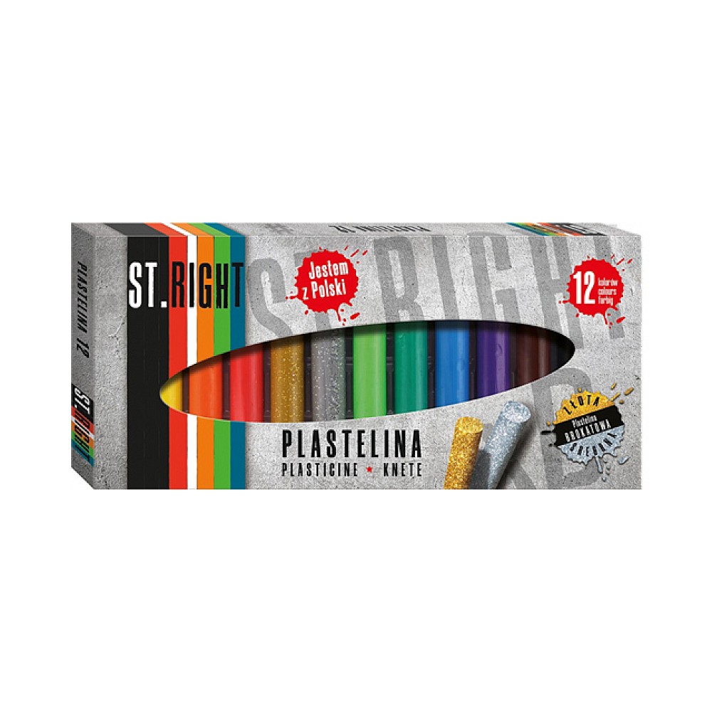 Plastilina St.Right 12 culori