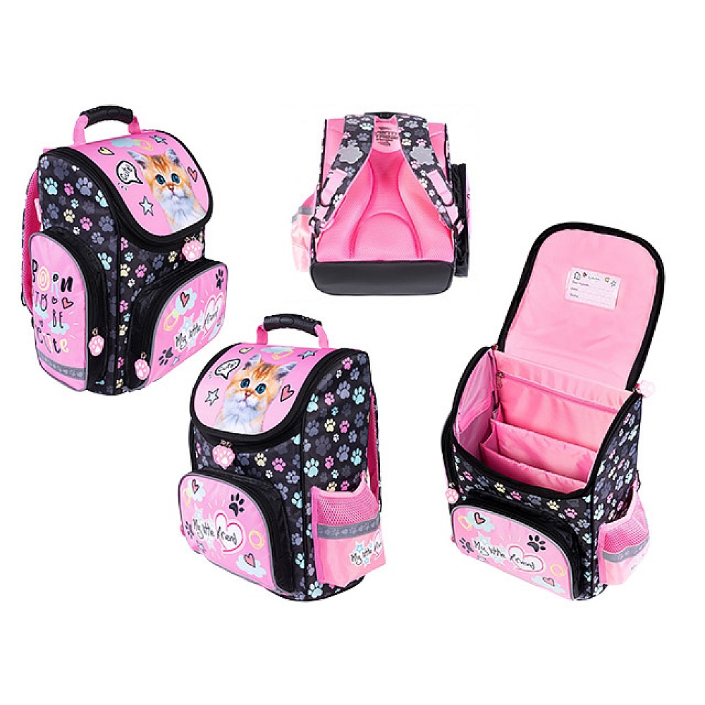 Ghiozdan My Little Friend Pink Cat  27,5 X16X35,5 cm