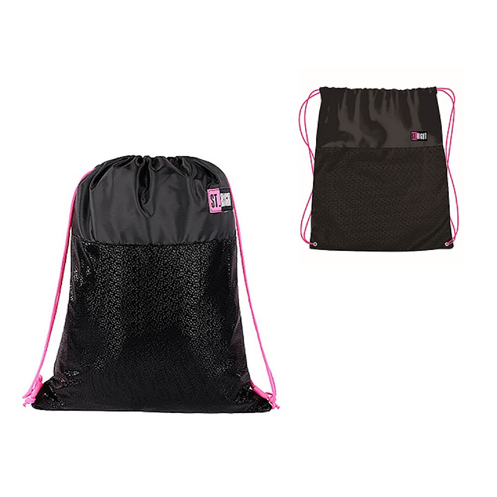 Geanta- rucsac pentru încălțăminte St.Right Black Glitter