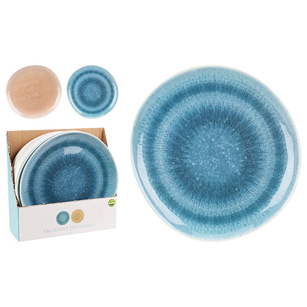 Farfurie de servit EH Reactiv Glaze 26 cm, melamina