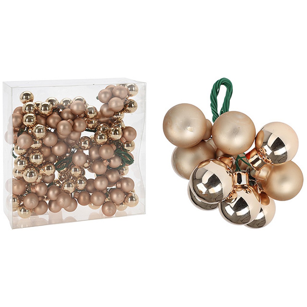 Set globuri 12X20mm in ciorchine 