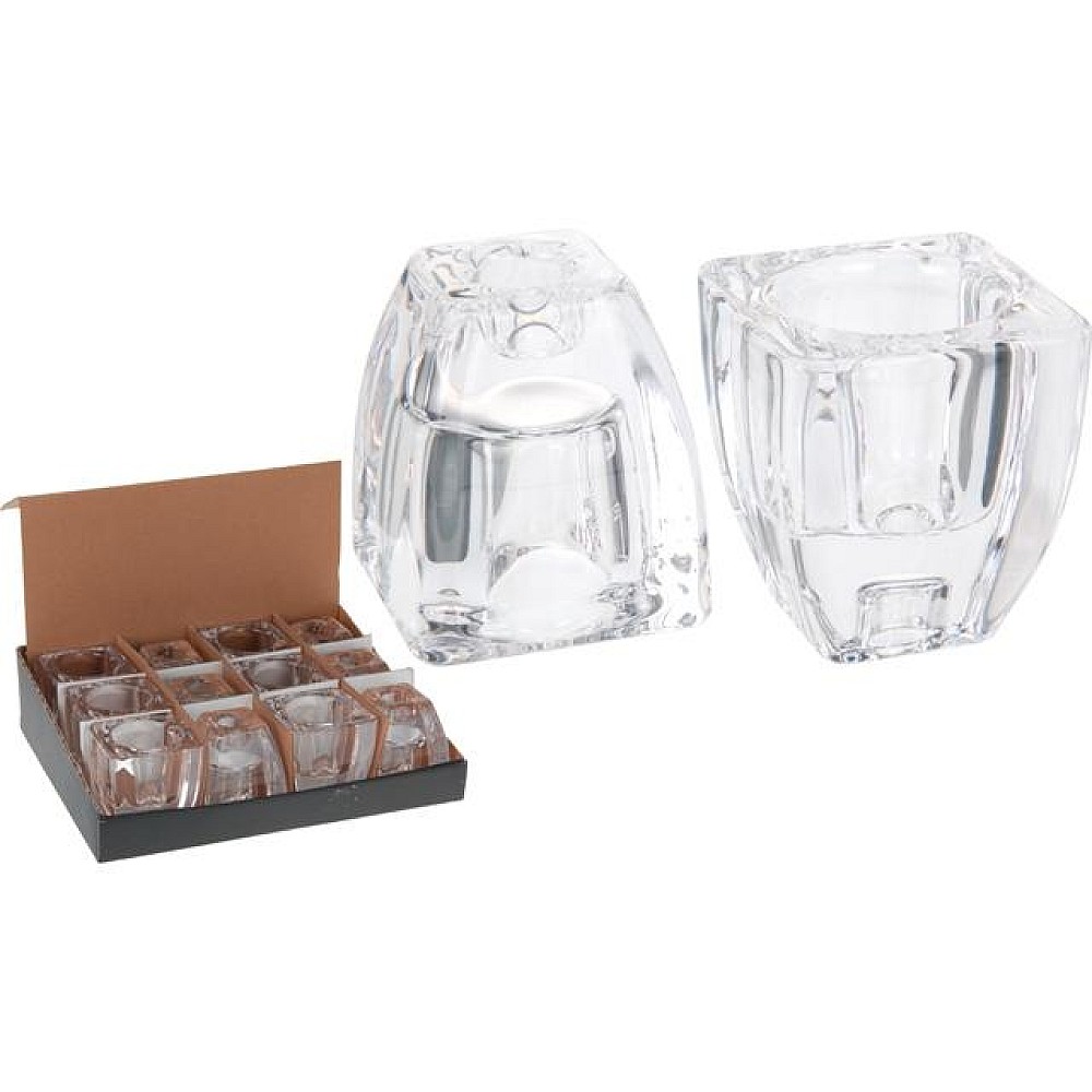 Sfesnic din sticla transparent 6.5X6.5cm
