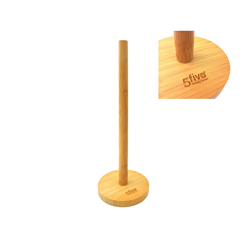 Suport pentru prosoape de hartie Five D13.5X32cm, bambus