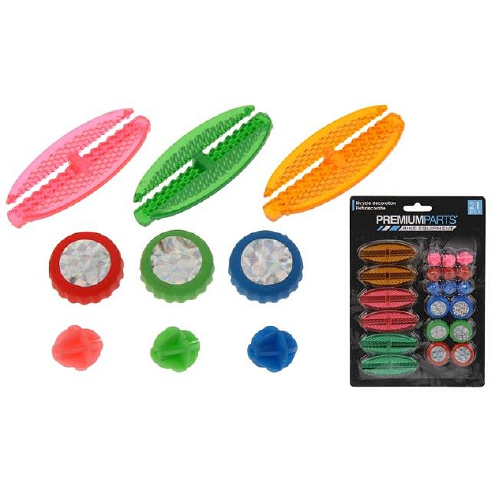 Set de ornamente pentru bicicleta, 21 buc