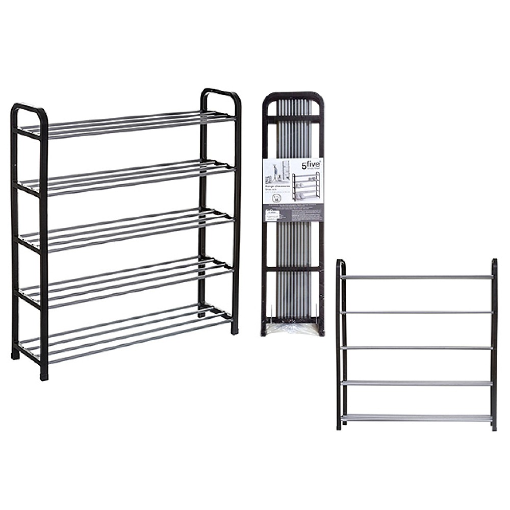 Etajera pentru încălțăminte 5 niveluri 5Five 70.8X19X76cm, metal