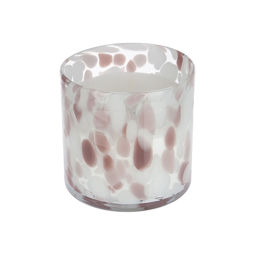 Lumanare in candelabru de sticla 