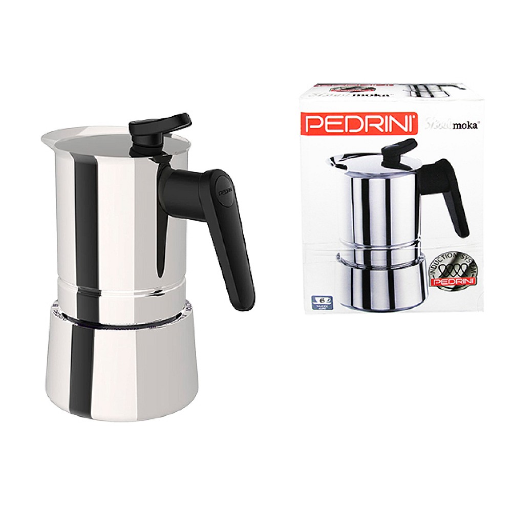 Ibric de cafea pentru 6 cani Pedrini Caffe, din inox
