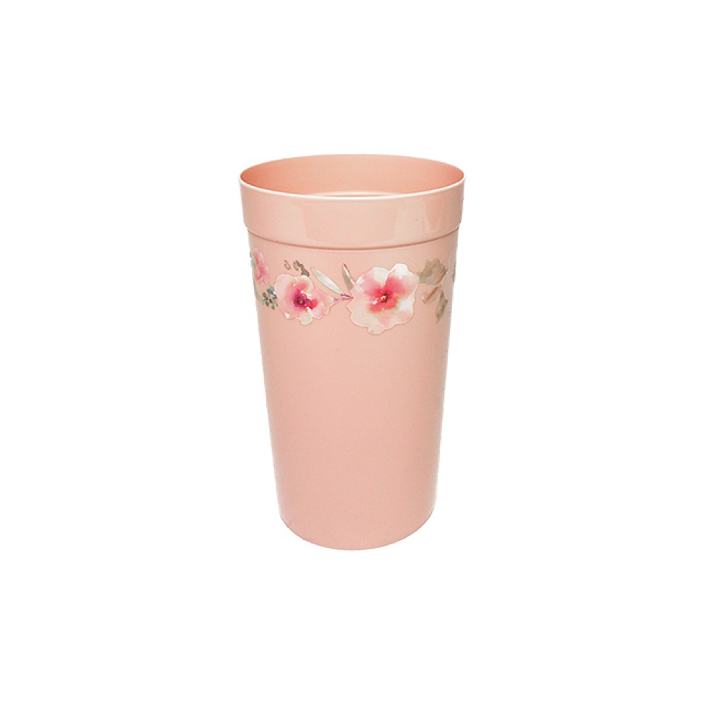 Pahar Phibo Picnic 380ml roz, desen, din plastic