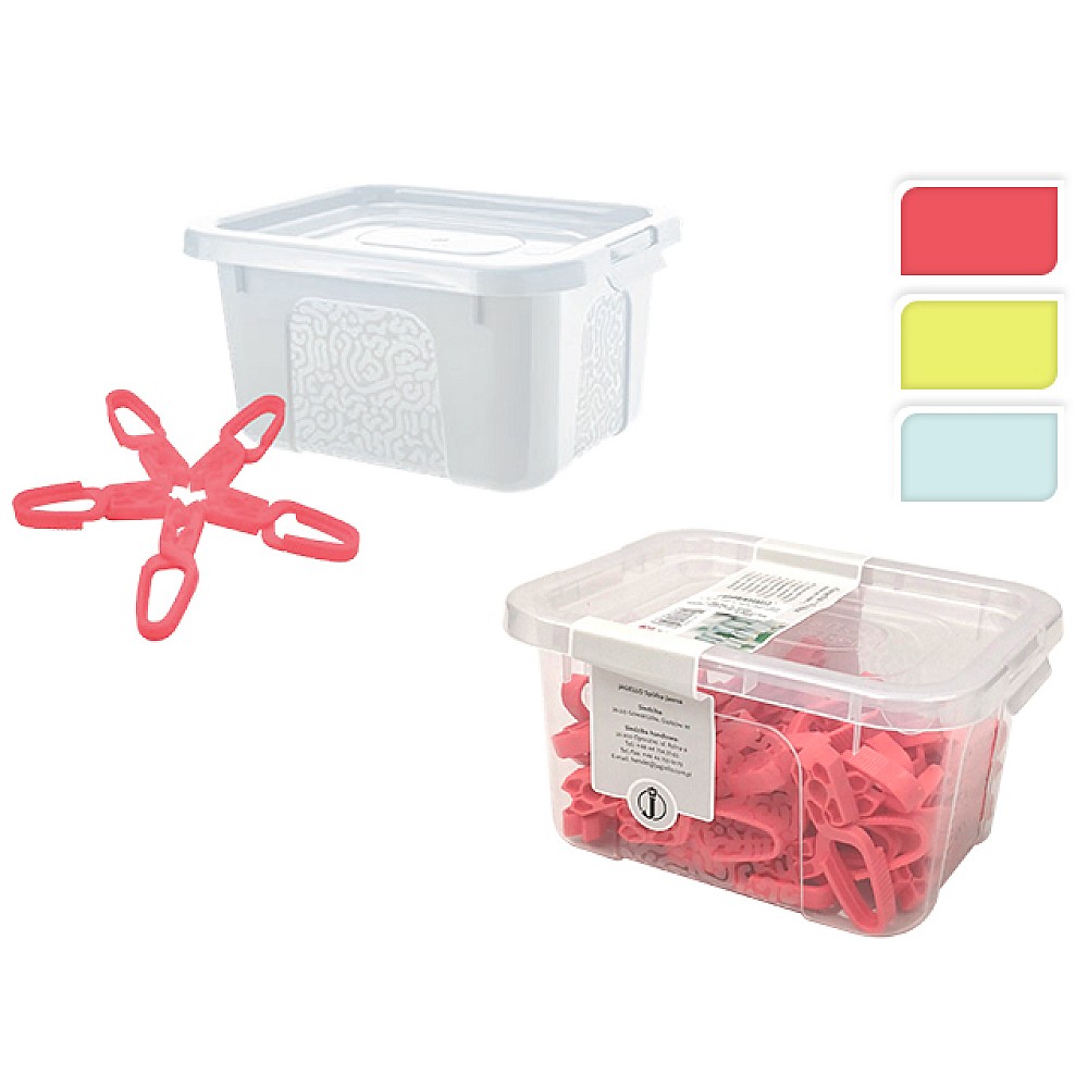 Set cleste pentru haine Jagiello 50buc in Multibox