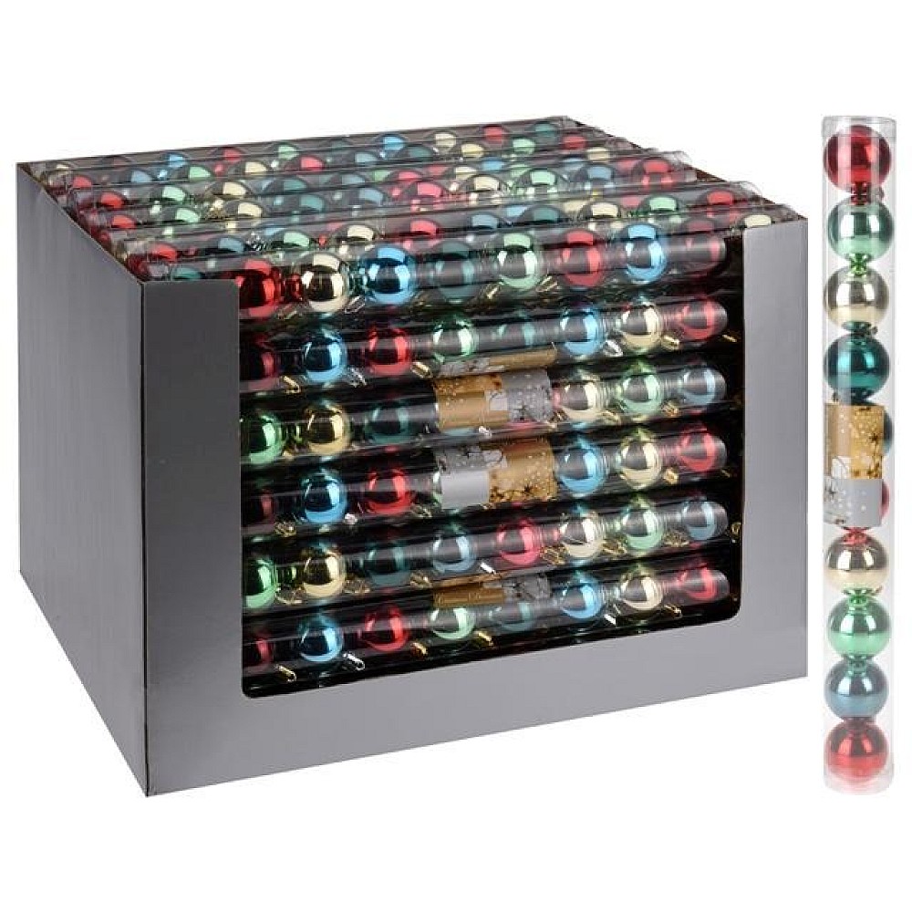 Set globuri pentru brad 10X40mm, 