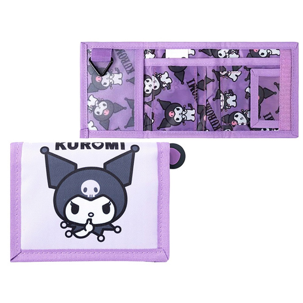 Portofel Bambino Kuromi Violet, textil