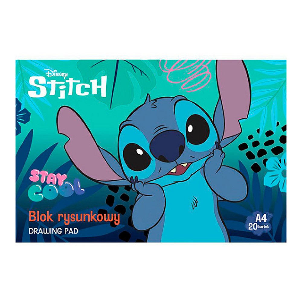 Album pentru desen A4 Stitch, 20 foi