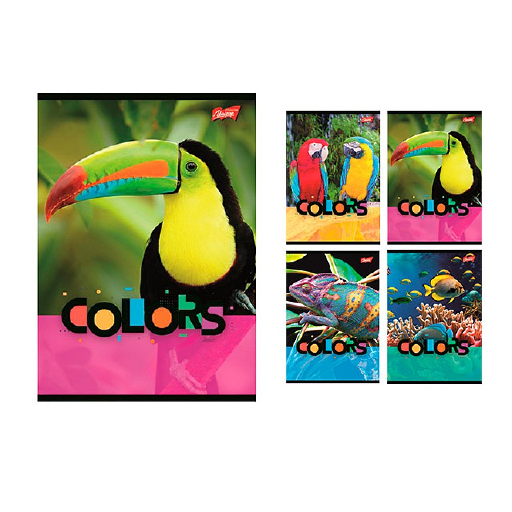 Caiet A5 32 foi linie Exotic Colors