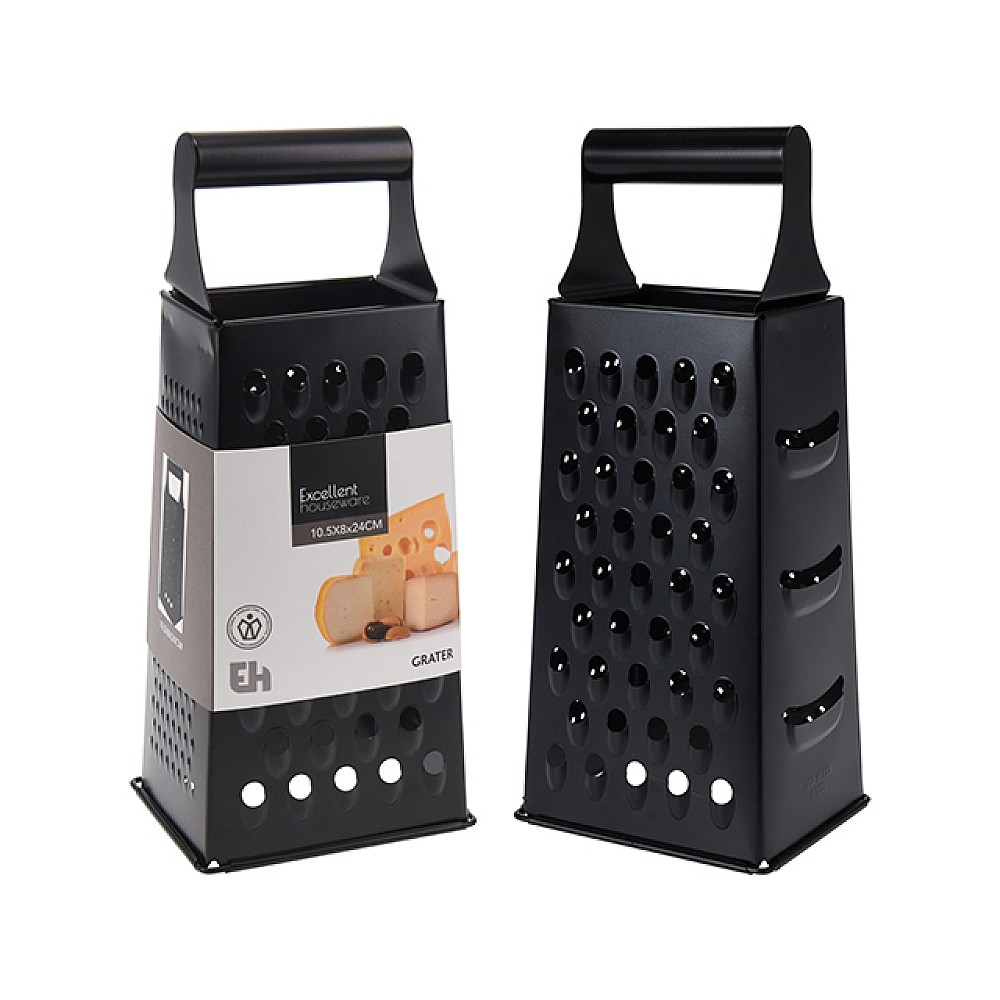 Razatoare cu patru laturi EH 24.5X10X8cm, inox, negru