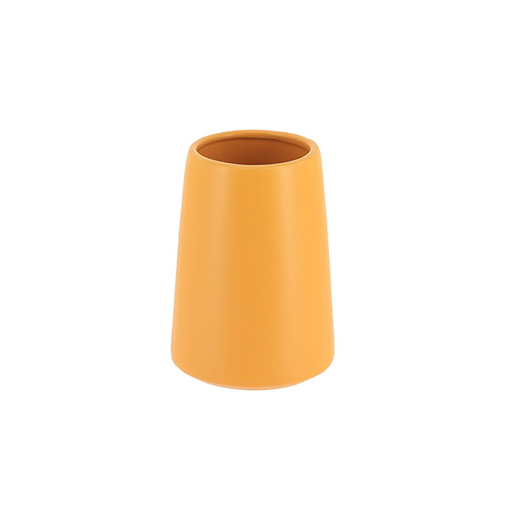 Pahar pentru periute de dinti Tendance Solid Color galben, din polirasină