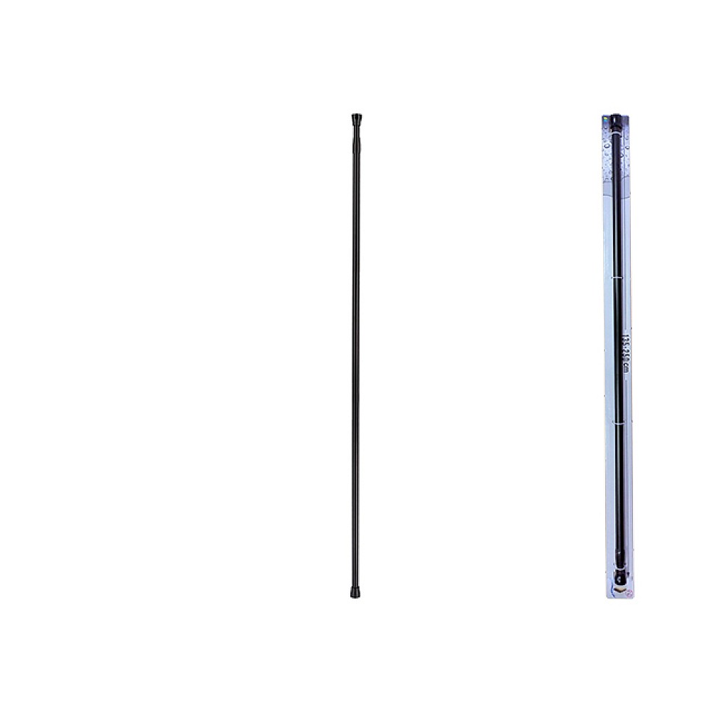 Tijă glisantă pentru perdea Tendance 135-250cm, neagră, aluminiu