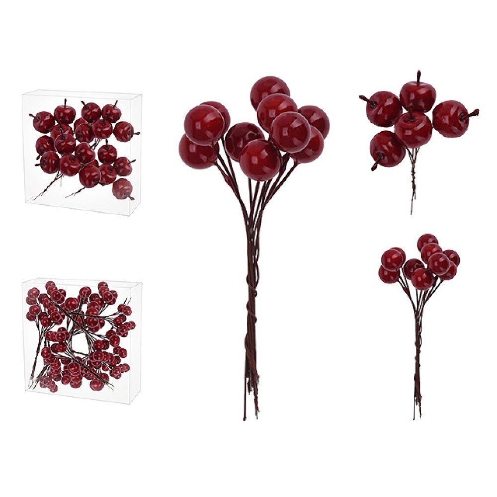 Ramura de mar/sau pomusoare rosii 14X5cm