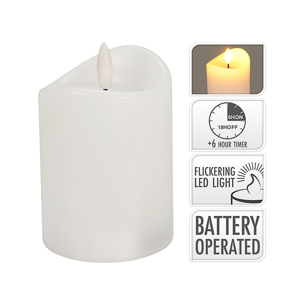 Lumanare LED 7X20сm cronometru,alba