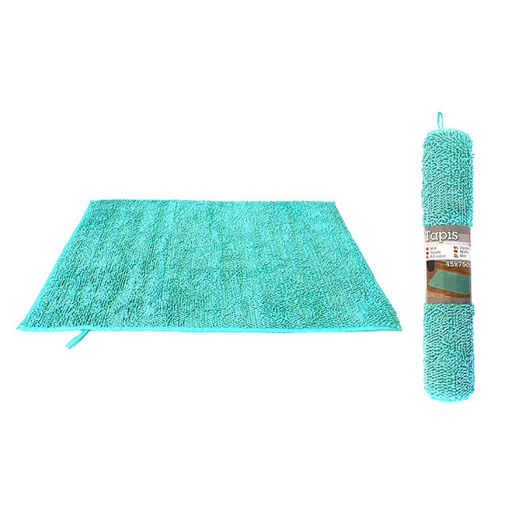 Covoras pentru baie 45X75cm Tendance, albastru, microfibra