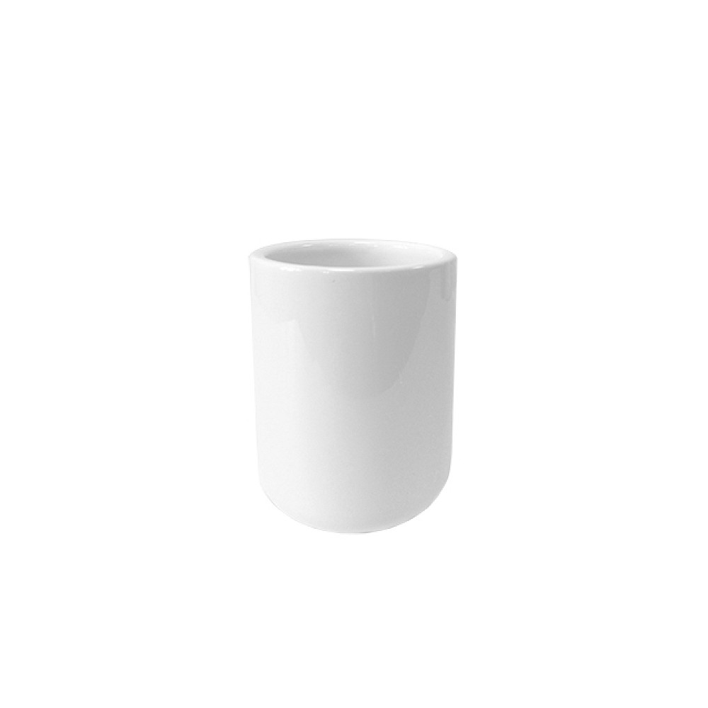 Pahar pentru periute de dinti Tendance Dolomite D8X10cm, alb, ceramică