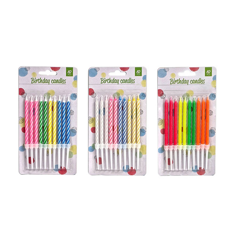 Set lumanari Party 10buc, 9cm