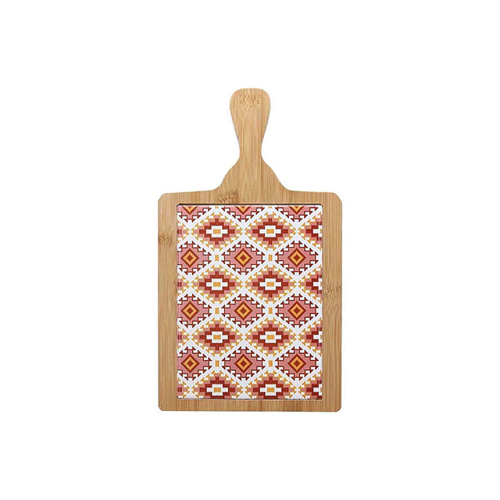 Suport pentru vase fierbinte 23X19cm Tognana Dolce Casa Ethnic, lemn si ceramica