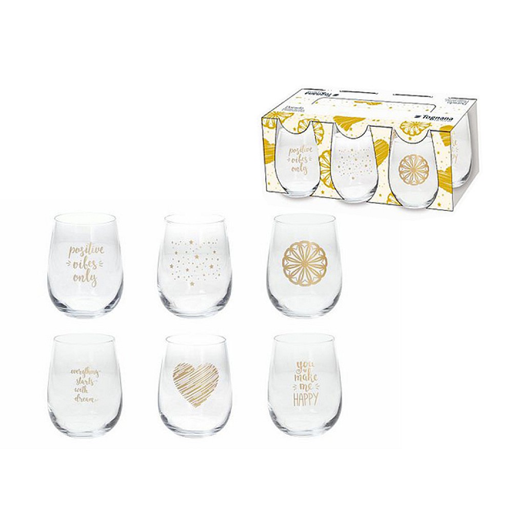 Set pahare pentru bauturi Tognana Dorado 6buc, 470ml