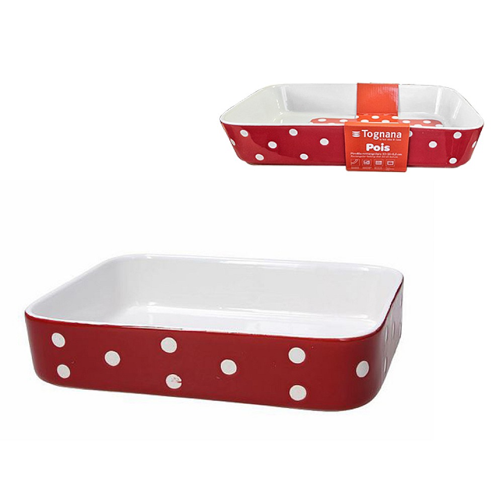 Forma de copt cu manere 33X21X6,5cm Tognana PL-COOK, ceramica