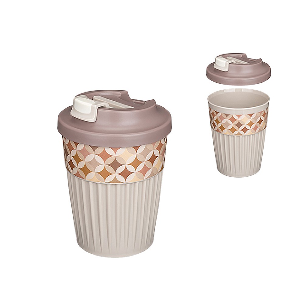 Pahar ToGo cu clapetă Phibo 350ml 