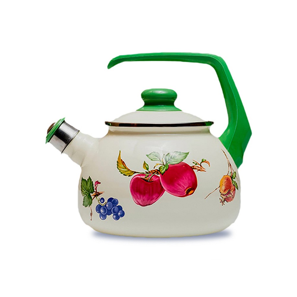 Ceainic emailat Fruits 2.5l cu fluer