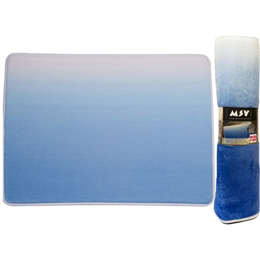 Covoras pentru baie 50X70cm MSV Sugar albastru, microfibra
