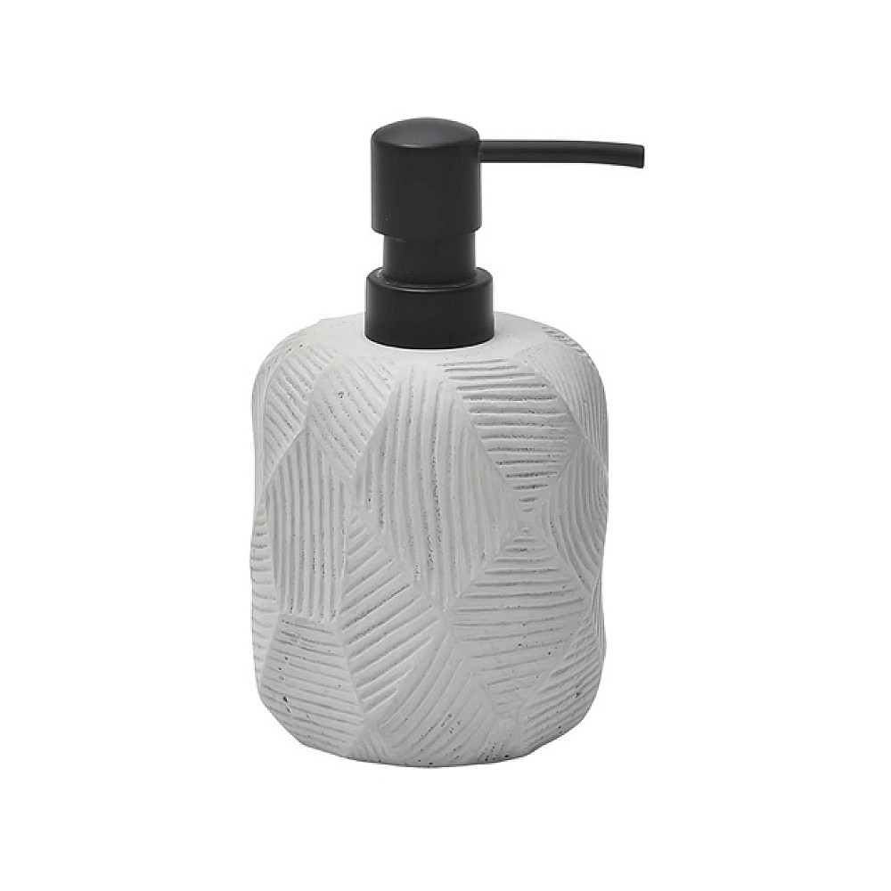 Dozator pentru săpun Tendance Stamp 180ml gri, din ceramică