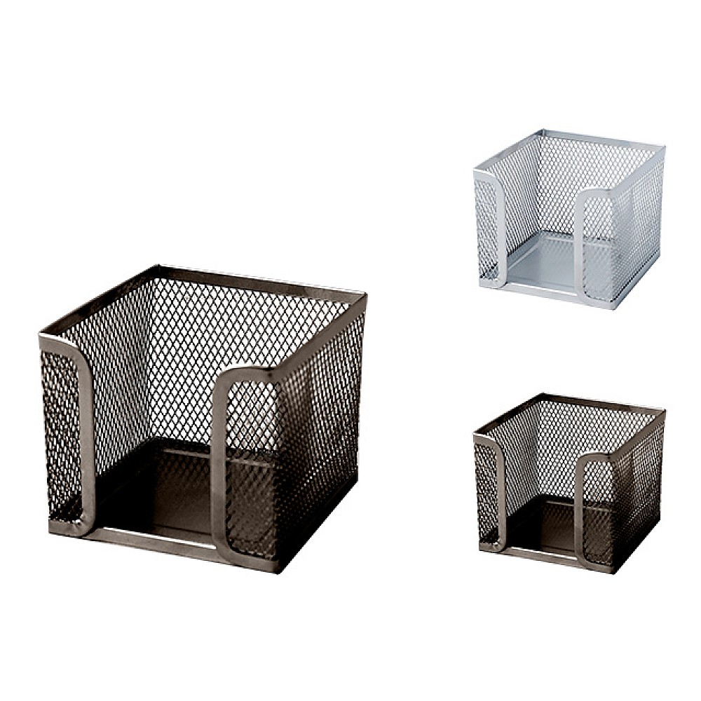 Suport pentru notite 10.5X10.5X8cm, metalic