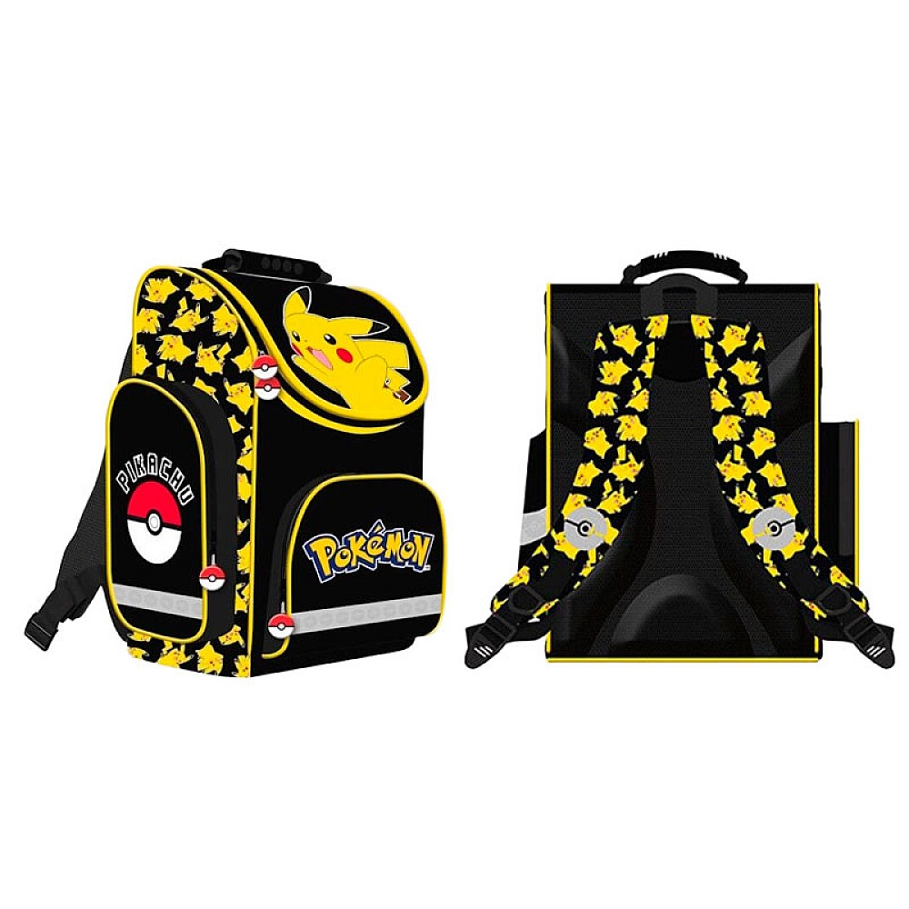 Ghiozdan scolar rigid Pokemon 27.5X16X35.5 cm